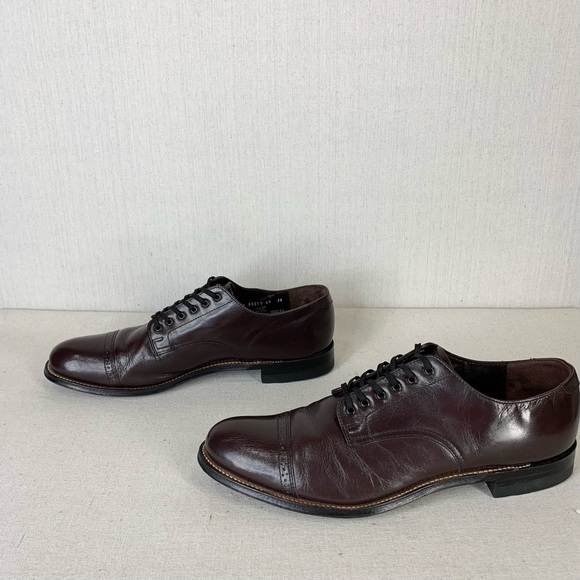 Stacy Adams~Men's Madison Cap Toe Mahogany Oxford~Sz 10.5 - Picture 7 of 15